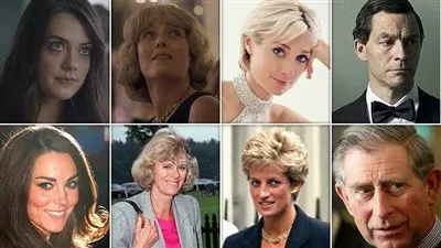 شاهد درجة الشبه بين أبطال مسلسل The Crown وشخصياته في الحقيقة