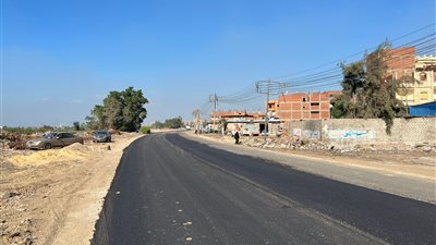 محافظ الغربية يتابع استمرار أعمال رصف طريق ترعه الملاحة (صور)