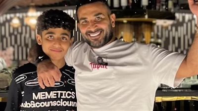 أحمد سعد يحتفل بعيد ميلاد نجله