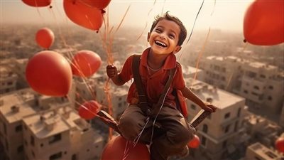 في اليوم العالمي للطفل.. عيد أطفال غزة في السماء