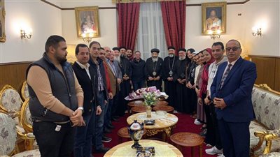 مطران بورسعيد يلتقي شباب التحالف الوطني: مصر مباركة ونصلي كثيرا من أجل العون لرئيسنا