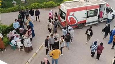 جامعة السادات تتابع حملة التبرع بالدم تضامنا مع الأشقاء الفلسطينيين بكلية الحقوق