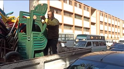 محافظة الجيزة: رفع التعديات بمحيط مدرسة أحمد لطفي السيد الثانوية بالعمرانية (صور)