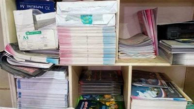 ضبط 27 ألف ملزمة تعليمية بدن تفويض في عين شمس 