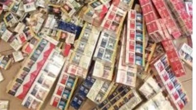 ضبط 1300 علبة سجائر دون فواتير بالقاهرة
