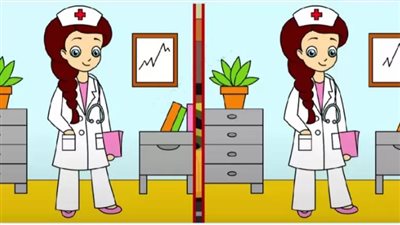 أقوياء الملاحظة فقط يمكنهم اكتشاف 3 اختلافات بين صور الممرضة في 20 ثانية