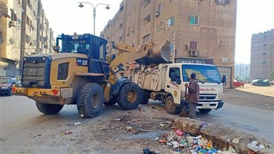 رفع طن مخلفات صلبة وطن ونصف قمامة من شوارع وميادين الدقهلية