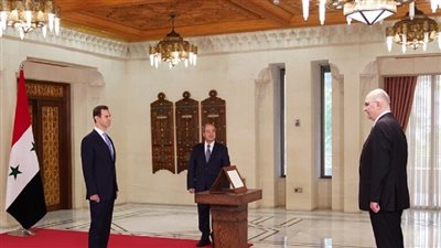 سفيرا سوريا لدى السعودية والجزائر يؤديان اليمين أمام الأسد