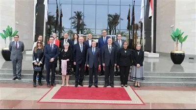 وزير العـدل يستقبل رئيسي المحكمتين الدستوريـتين المصـرية والمـجـرية