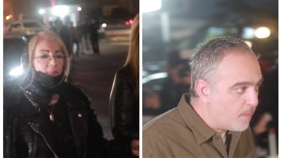 أحدث ظهور لشهيرة ومحمد حفظي في عزاء ناهد فريد شوقي 