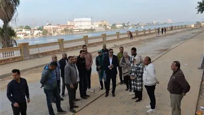 محافظ الدقهلية يتفقد أعمال البدء في تنفيذ القطاع الثاني والأعمال النهائية من مشروع الممشي السياحي