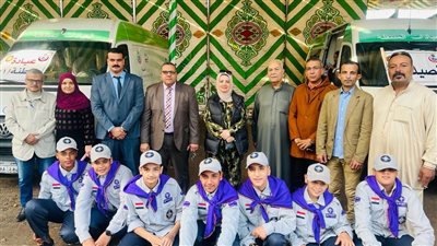 الكشف على 1328 مريضًا في قافلة علاجية بالدقهلية