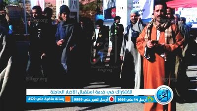 إقبال كبير من المواطنين أمام اللجان بالوراق للتصويت بالانتخابات الرئاسية