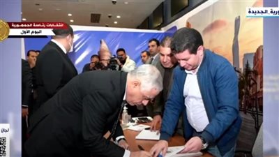 بالصور.. النائب العام يدلي بصوته في الانتخابات الرئاسية 2024