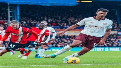ملخص وأهداف مباراة مانشستر سيتي ضد لوتون تاون في الدوري الإنجليزي الممتاز