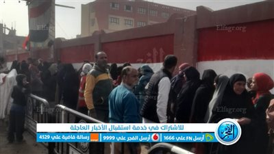 إقبال كبير من كبار السن والشباب على الانتخابات في الفيوم