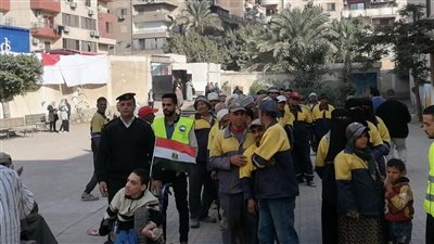 عمال النظافة بحلوان يدلون بأصواتهم في الانتخابات الرئاسية 2024