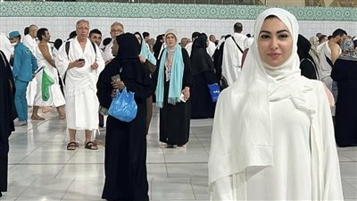 ميريهان حسين من داخل الحرم المكي (صور)