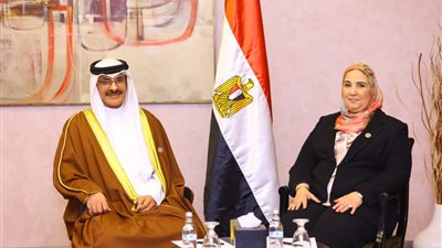وزيرة التضامن تلتقي وزير التنمية الاجتماعية بمملكة البحرين