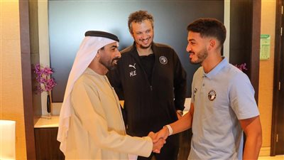 سالم الشامسي يزور بعثة بيراميدز في الامارات قبل مواجهة مودرن فيوتشر بالسوبر