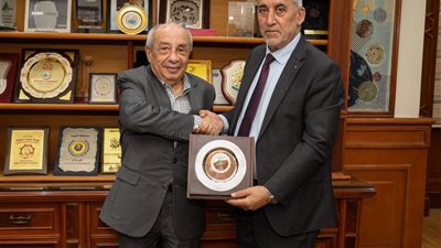 نقيب المهندسين يستقبل وزير التنمية المحلية الفلسطيني