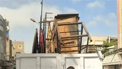 محافظة الجيزة: رفع إشغالات وتعديات المحال والباعة بشوارع إمبابة