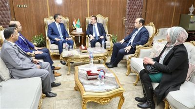محافظ المنوفية يلتقى نائب رئيس الهيئة العامة للاستعلامات 