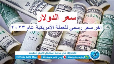 عاجل - سعر الدولار.. آخر سعر رسمي للعملة الأمريكية عام 2023 في مصر