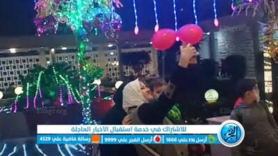 بالبلالين وأشجار الكريسماس.. هكذا احتفل أهالي البحيرة بليلة رأس السنة الميلادية (فيديو وصور)