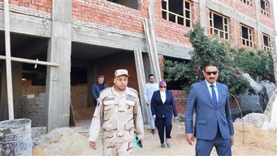 وكيل تعليم الجيزة يتفقد أعمال المبنى الجديد بمدرسة الأورمان التجريبية لغات بالدقي