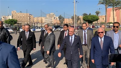 مشهد الحمام.. وزير العدل يجري جولة بشوارع بورسعيد