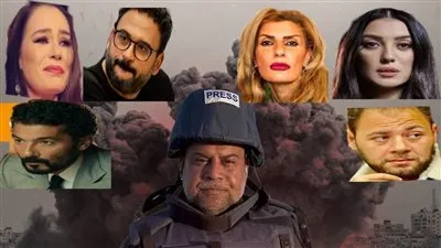 بعد زف أبنائه شهداءً إلى الجنة.. نجوم الفن يلقبون وائل الدحدوح بالبطل بعد فقدان ابنه حمزة 