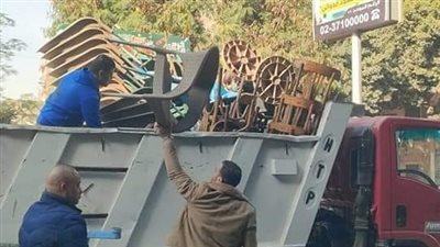 محافظة الجيزة ترفع ١٥٠ حالة إشغال من شوارع إمبابة وكلبشة السيارات المخالفة