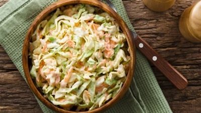 طريقة عمل سلطة الكول سلو زى كنتاكى بسهولة في البيت