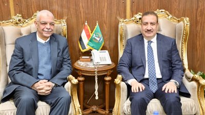 رئيس الجامعة ومحافظ المنوفية يبحثان سبل التعاون المشترك في القطاعات الخدمية والتنموية