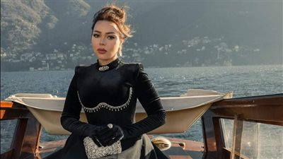 أسما إبراهيم في جلسة تصوير ملكية بـ جزيرة كومو إيطاليا