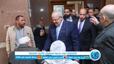 جولة مفاجئة لرئيس جامعة القاهرة بالعيادات الخارجية بالمنيل