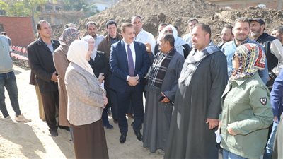 محافظ المنوفية يتفقد الأعمال الإنشائية بمدرستين بكفر شبرا زنجى