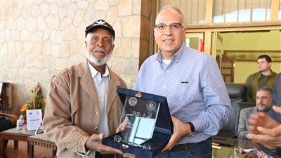 وزير الري يكرم عددا من العاملين المشاركين في بناء السد العالي