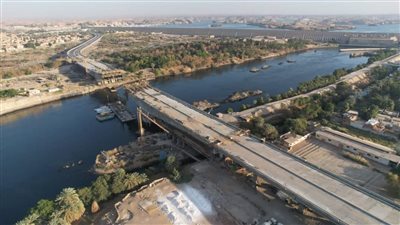 بعرض 29 م.. جهود مكثفة لإنجاز محور بديل خزان أسوان (صور)