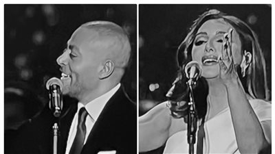 تامر عاشور وأنغام يتألقون في حفل 