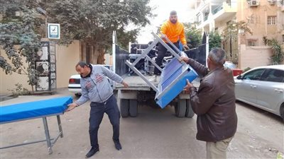 رفع 600 حالة إشغال للمحال بهضبة الأهرام في الجيزة