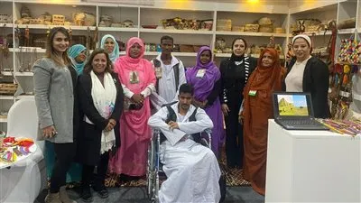 المجلس القومي للمرأة يزور الجناح المخصص لحلايب وشلاتين بمعرض الكتاب