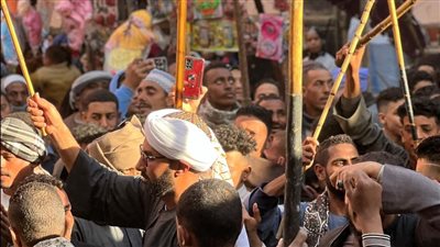 اهالى الأقصر يواصلون الاحتفال بمولد سيدي أحمد الادريسي بالزينية