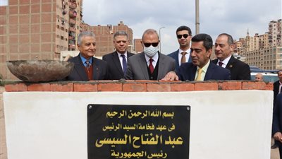 محافظ القليوبية يضع حجر أساس إنشاء مجمع خدمي بميت نما بمدينة شبرا الخيمة