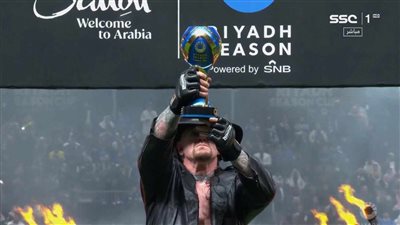 ظهور أندرتيكر في افتتاح مباراة النصر والهلال في كأس موسم الرياض