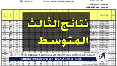 “نصف السنة”تابع نتائج الثالث متوسط 2024 الدور الأول من خلال موقع وزارة التربية والتعليم العراقية 