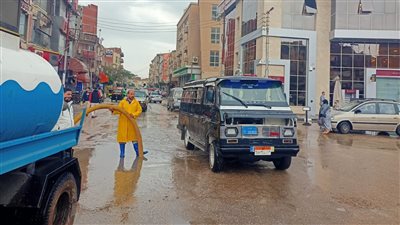 سقوط أمطار غزيرة على بعض القرى والمراكز بالمنوفية