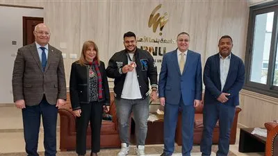 جامعة بنها الأهلية تكرم الطلاب المتميزين في الأنشطة الرياضية