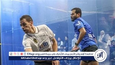 على فرج يتأهل لمواجهة مازن هشام فى نهائى هيوستن للاسكواش